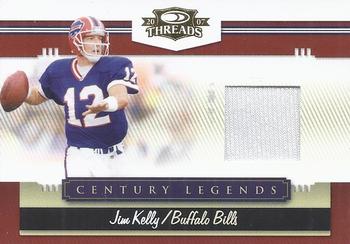 2007 Donruss Threads - Century Legends Materials #CL-6 Jim Kelly Front