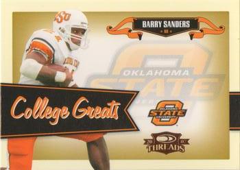 2007 Donruss Threads - College Greats #CG-1 Barry Sanders Front