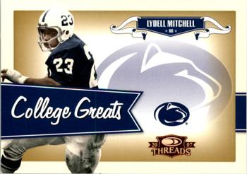2007 Donruss Threads - College Greats #CG-12 Lydell Mitchell Front