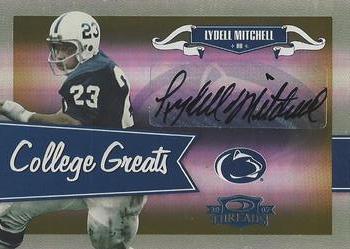 2007 Donruss Threads - College Greats Autographs #CG-12 Lydell Mitchell Front