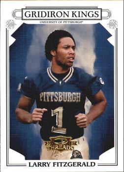 2007 Donruss Threads - College Gridiron Kings Gold #CGK-39 Larry Fitzgerald Front