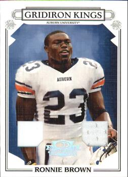 2007 Donruss Threads - College Gridiron Kings Materials #CGK-25 Ronnie Brown Front