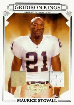 2007 Donruss Threads - College Gridiron Kings Materials #CGK-36 Maurice Stovall Front