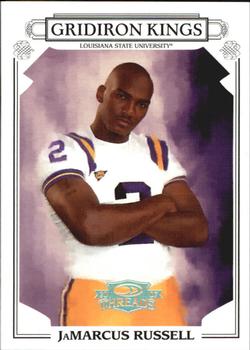 2007 Donruss Threads - College Gridiron Kings Silver Holofoil #CGK-16 JaMarcus Russell Front