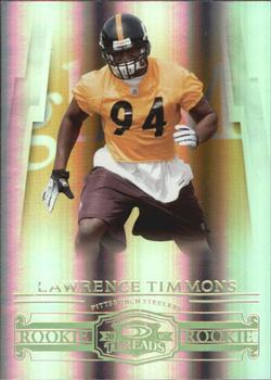 2007 Donruss Threads - Gold Holofoil #220 Lawrence Timmons Front