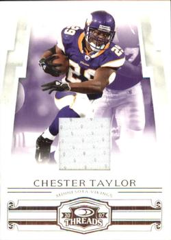 2007 Donruss Threads - Jerseys #99 Chester Taylor Front