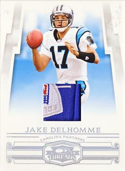 2007 Donruss Threads - Jerseys Prime #67 Jake Delhomme Front
