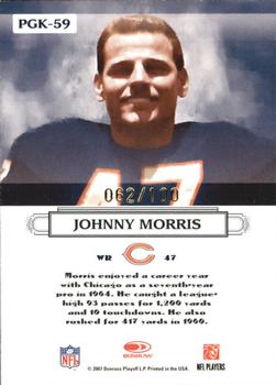 2007 Donruss Threads - Pro Gridiron Kings Gold Holofoil #PGK-59 Johnny Morris Back