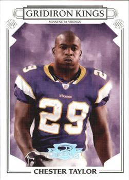 2007 Donruss Threads - Pro Gridiron Kings Silver Holofoil #PGK-7 Chester Taylor Front