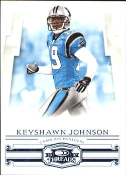 2007 Donruss Threads - Retail Blue #7 Keyshawn Johnson Front
