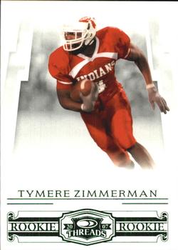 2007 Donruss Threads - Retail Green #168 Tymere Zimmerman Front