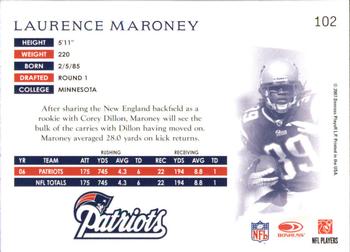 2007 Donruss Threads - Retail Red #102 Laurence Maroney Back