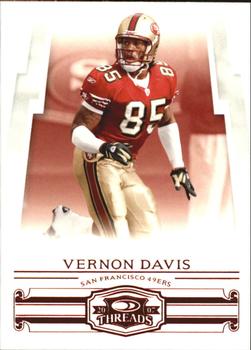 2007 Donruss Threads - Retail Red #119 Vernon Davis Front
