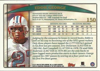 1998 Topps #150 Eddie George Back
