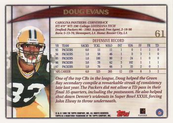 1998 Topps #61 Doug Evans Back