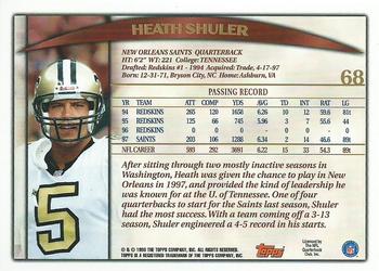 1998 Topps #68 Heath Shuler Back