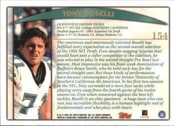 1998 Topps #154 Tony Boselli Back