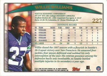 1998 Topps #227 Willie Williams Back