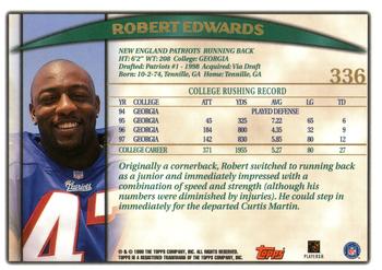 1998 Topps #336 Robert Edwards Back