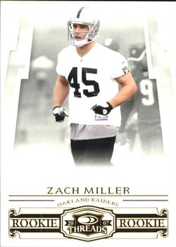 2007 Donruss Threads - Retail Rookies #208 Zach Miller Front
