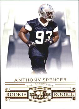 2007 Donruss Threads - Retail Rookies #211 Anthony Spencer Front