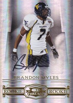 2007 Donruss Threads - Rookie Autographs #171 Brandon Myles Front