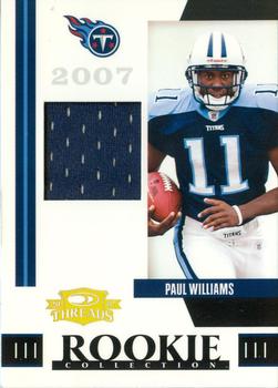 2007 Donruss Threads - Rookie Collection Materials #RCM-4 Paul Williams Front