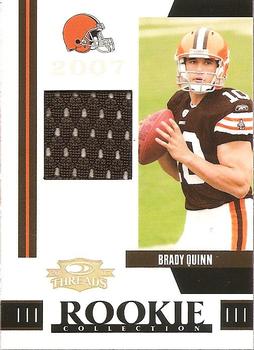 2007 Donruss Threads - Rookie Collection Materials #RCM-16 Brady Quinn Front