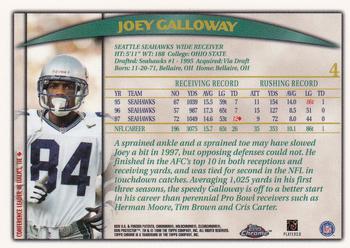 1998 Topps Chrome #4 Joey Galloway Back