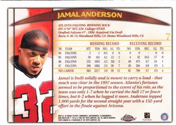 1998 Topps Chrome #7 Jamal Anderson Back