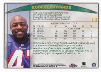 1998 Topps Chrome #13 Robert Edwards Back