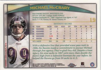 1998 Topps Chrome #19 Michael McCrary Back