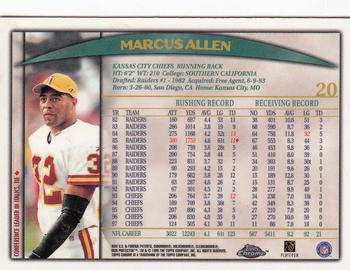 1998 Topps Chrome #20 Marcus Allen Back