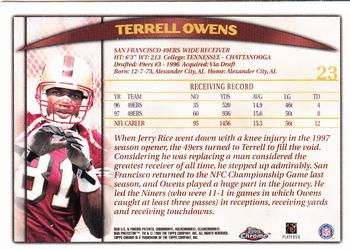 1998 Topps Chrome #23 Terrell Owens Back