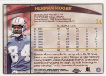 1998 Topps Chrome #24 Herman Moore Back