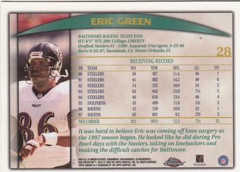 1998 Topps Chrome #28 Eric Green Back