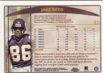 1998 Topps Chrome #43 Jake Reed Back