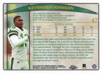1998 Topps Chrome #47 Keyshawn Johnson Back