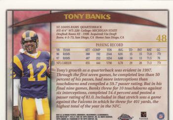 1998 Topps Chrome #48 Tony Banks Back