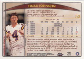 1998 Topps Chrome #53 Brad Johnson Back