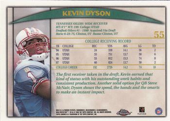 1998 Topps Chrome #55 Kevin Dyson Back