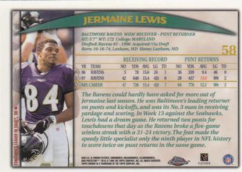 1998 Topps Chrome #58 Jermaine Lewis Back