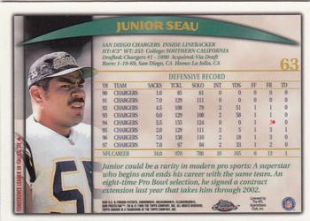 1998 Topps Chrome #63 Junior Seau Back