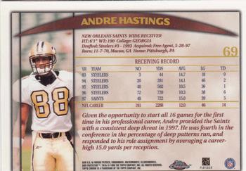 1998 Topps Chrome #69 Andre Hastings Back