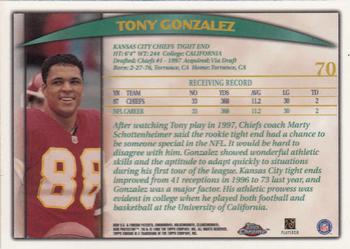 1998 Topps Chrome #70 Tony Gonzalez Back
