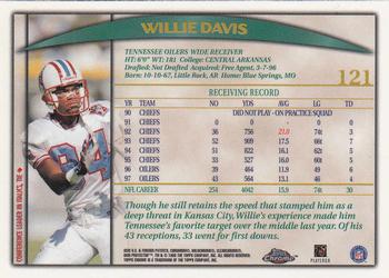 1998 Topps Chrome #121 Willie Davis Back