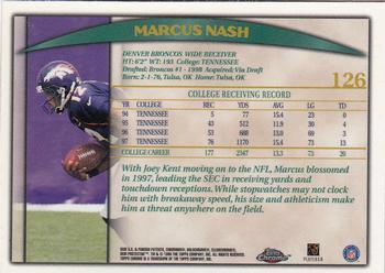 1998 Topps Chrome #126 Marcus Nash Back