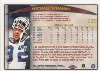 1998 Topps Chrome #139 Michael Strahan Back