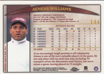 1998 Topps Chrome #144 Aeneas Williams Back