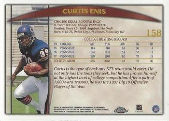 1998 Topps Chrome #158 Curtis Enis Back